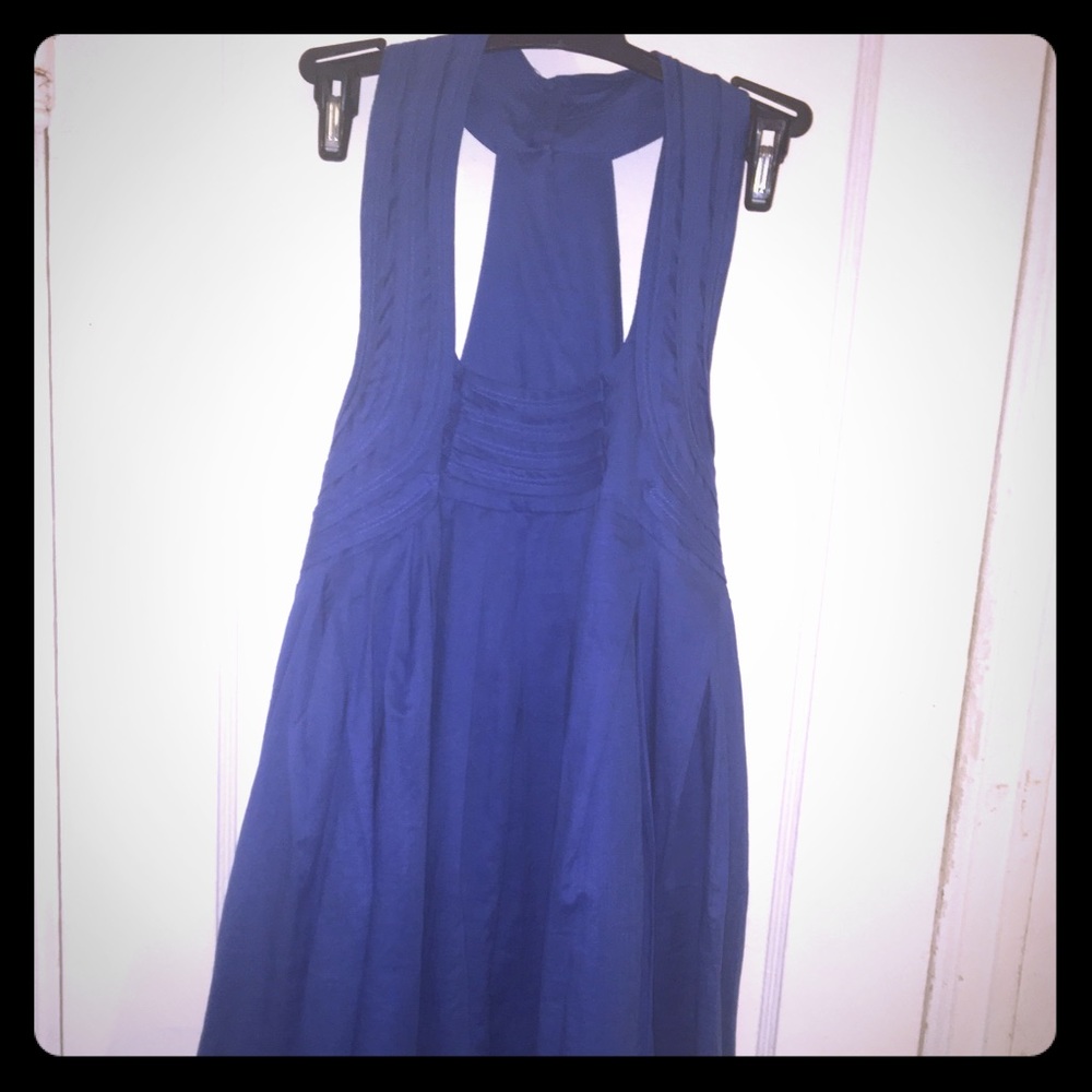 Lauren Bazaar mid length blue dress